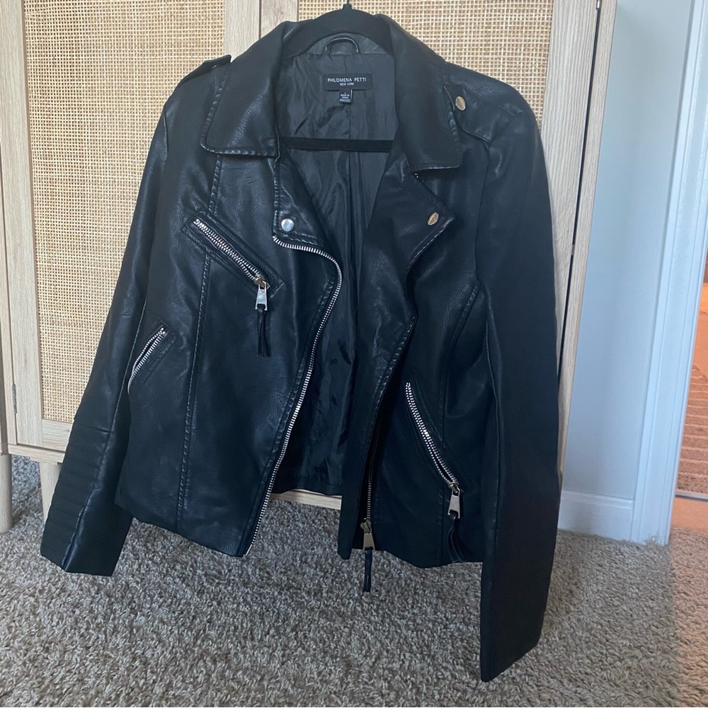 Philomena Petti New York Faux Leather Jacket